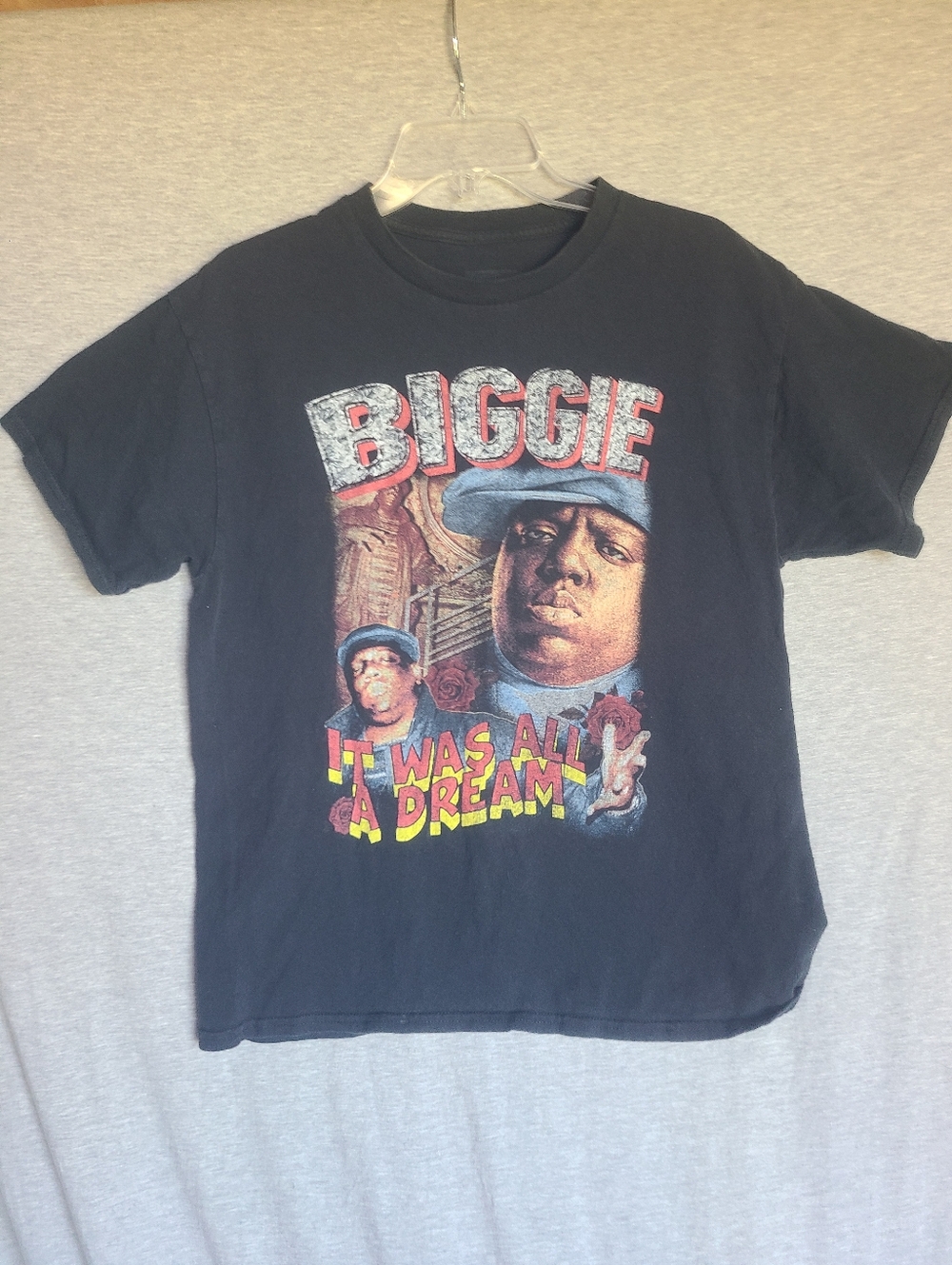 Notorious B.I.G. Biggie Smalls "It Was All A Dream" T-shirt Size Men's Large Blk